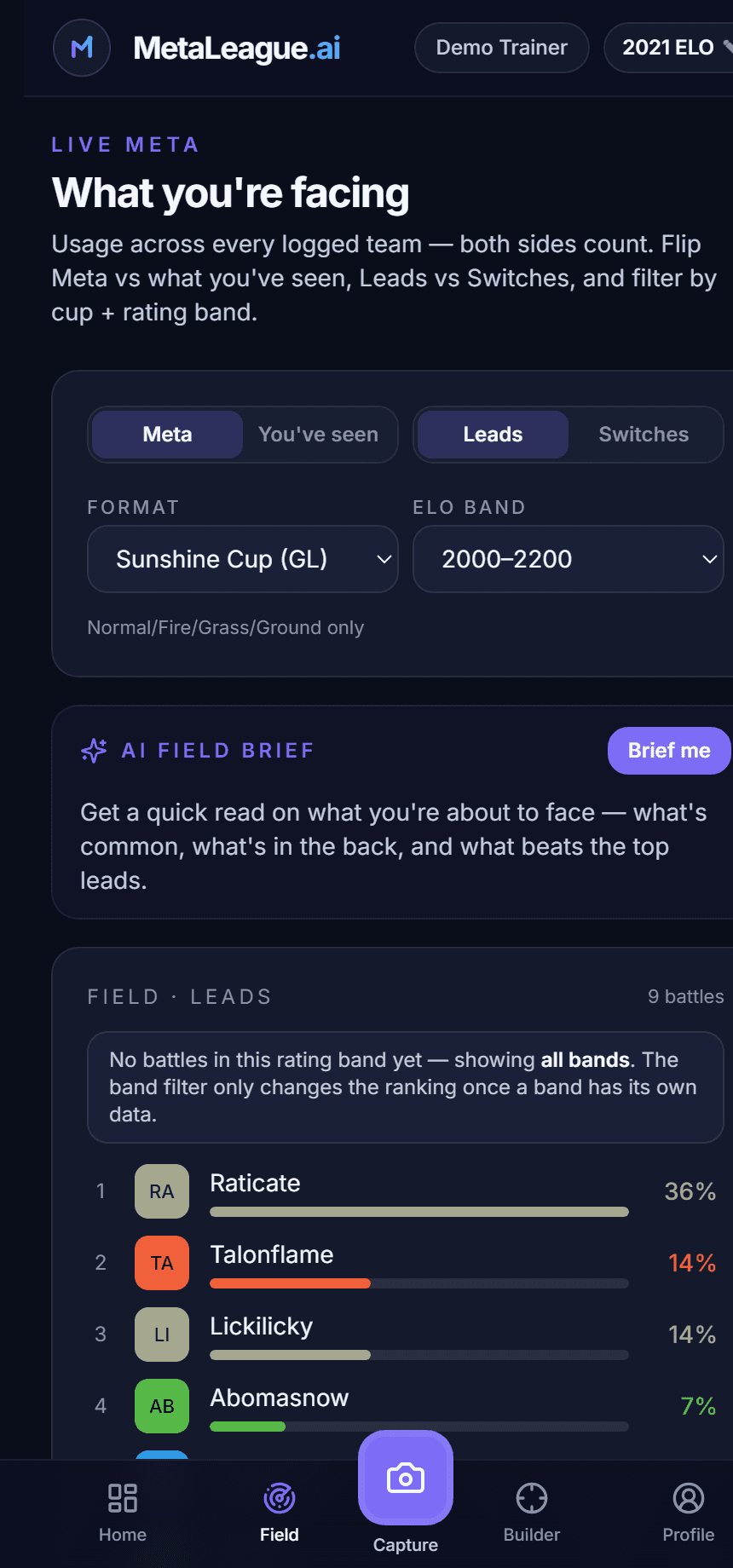 Field screen